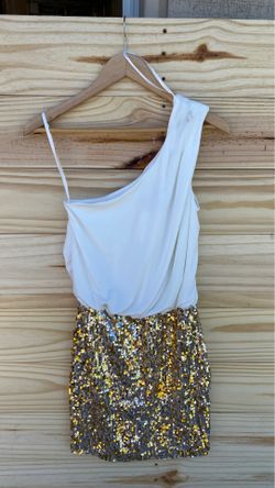 Off shoulder sequin dress