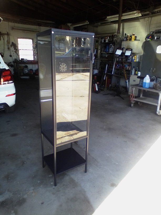 Black Metal An Glass Display Case 100 Or Best Offer