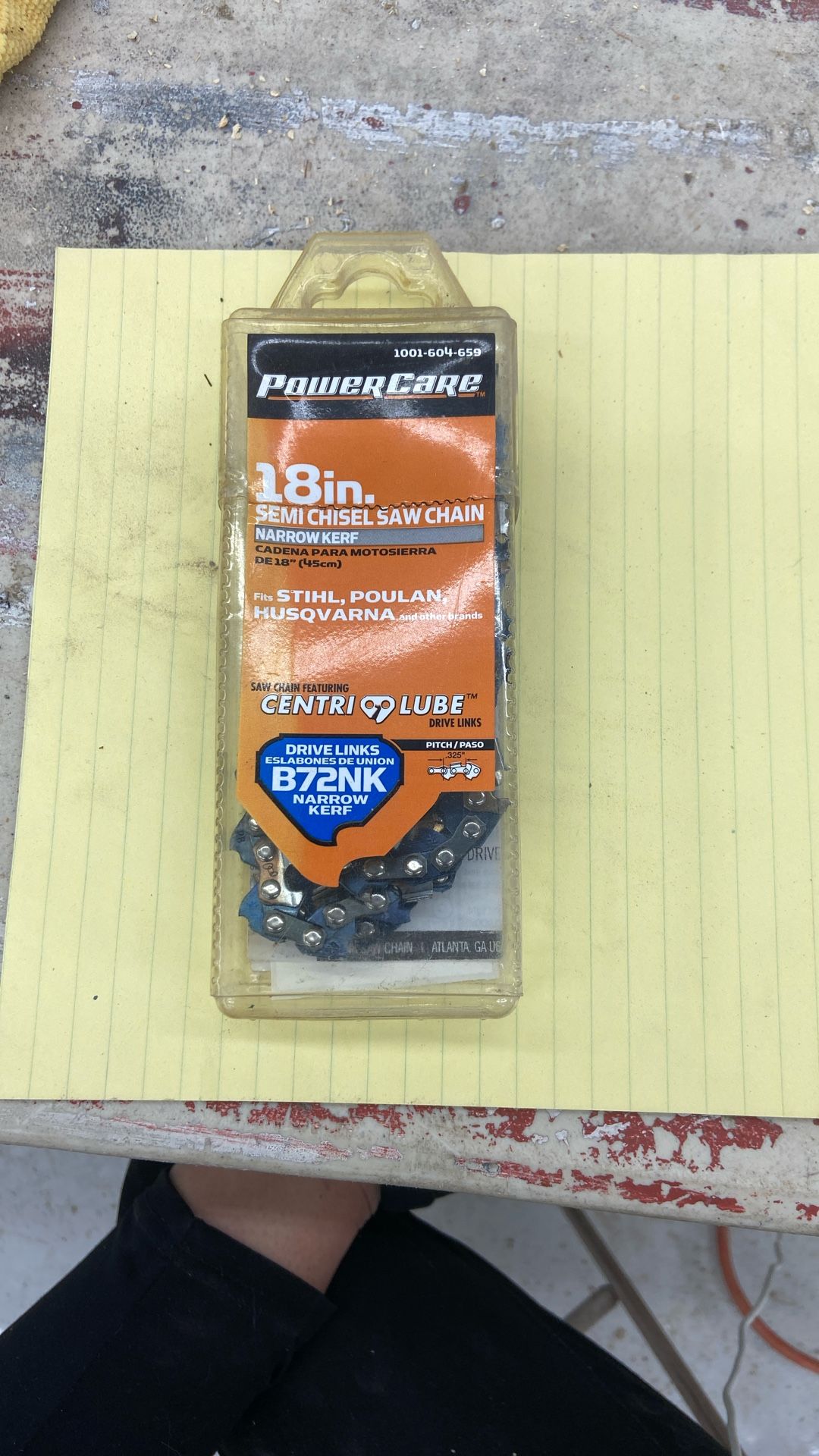 18” Narrow Kerf Chainsaw Chain