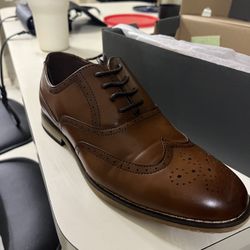 Dress Up Cognac Brown Shoes 4M 