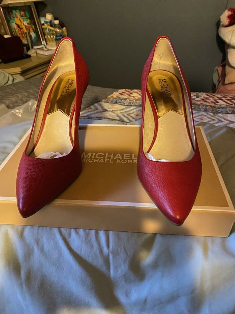 Michael Kors 8 1/2 Red Heels Shoes Footwear 