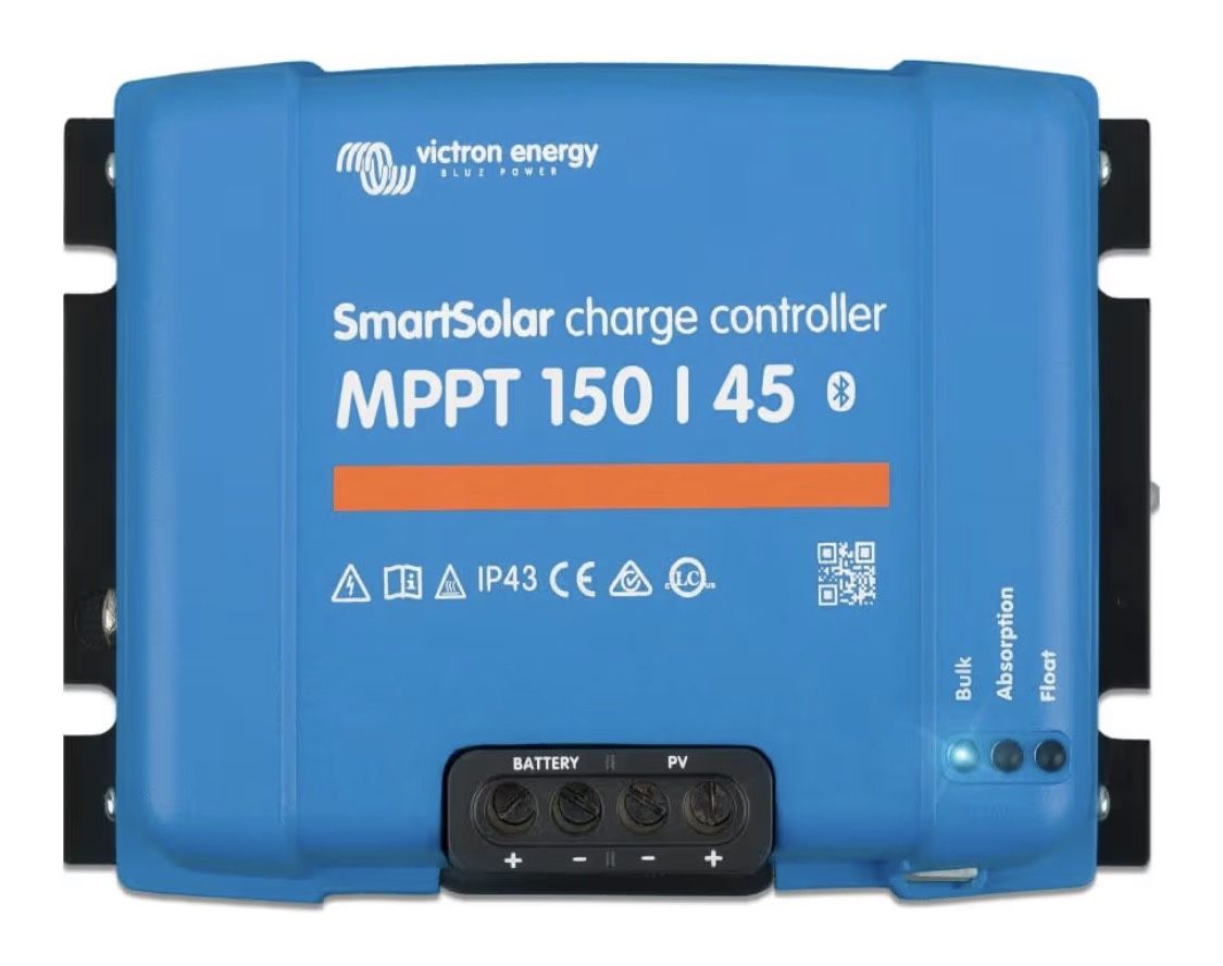 Victron Energy SmartSolar MPPT Solar Charge Controller (Bluetooth) - Charge controllers for solar panels - 150V, 45 amps, 12/24/36/48 volts