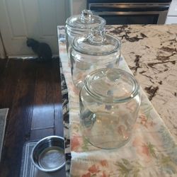 Clear Glass Jars Fot Storage