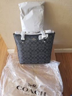 Coach zip top tote