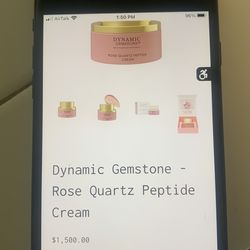 Dynamic gemstone rose quartz mask