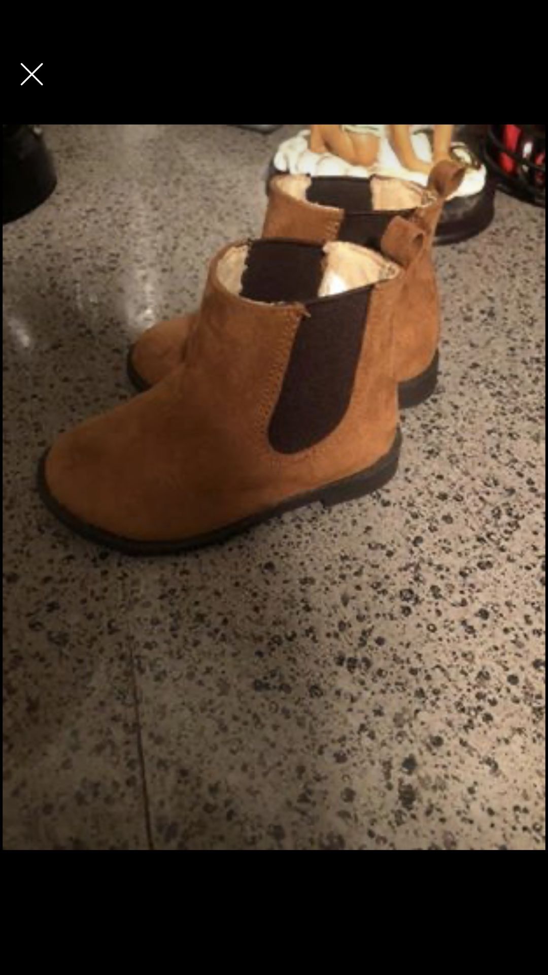 Toddler girl ankle cut brown boot