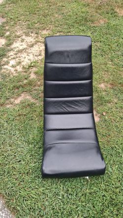 Black Faux Leather Floor Gaming Chair