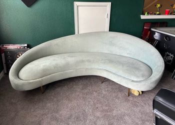 Jonathan Adler curved couch