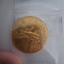 5 DE MAYO GOLD COIN APMX CERTIFIED