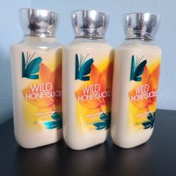 Bath & Body Works Wild Honeysuckle Body Lotion - Set of 3