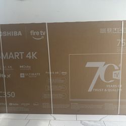 75” Toshiba 4k Tv(brand new)