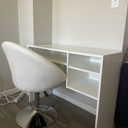 Ikea vanity desk with chair