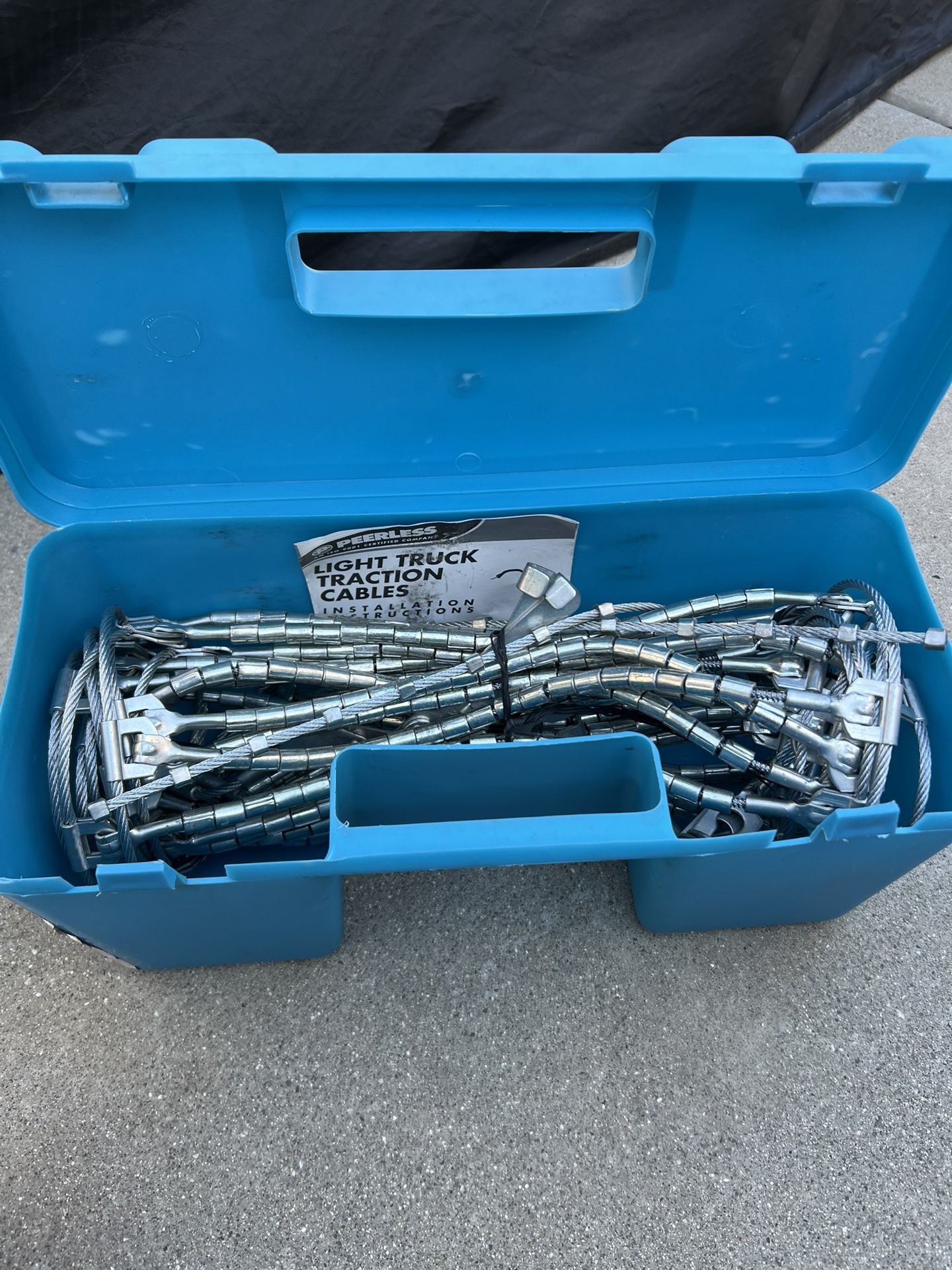 Peerless PN# 0196555 Light Truck SUV Tire Snow Traction Cable Ice Chains. New never used. Comes exactly as shown in the pictures. One pair (2 chains).