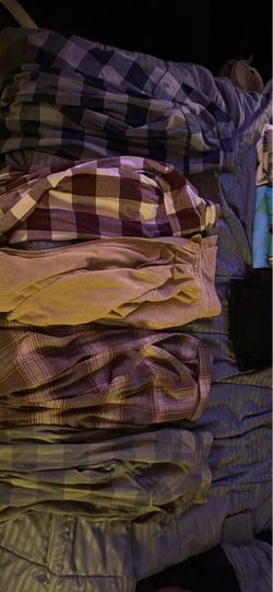 Mixed Lot of Plaid Shirts