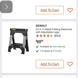 2 Saw Horses