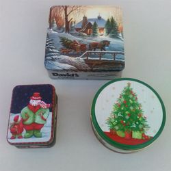 3 Beautiful Cookie Tins