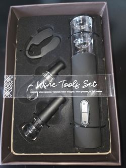 Electric wine tool set 4pc NEW
