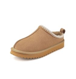 Mishansha Fuzzy Suede Slippers for Women Winter Warm Fur Lined House Shoes Slip-on Cozy Mini Boots for Indoor Outdoor