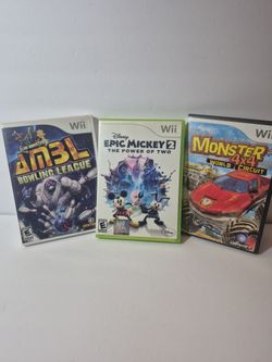 Lot of 3 - Wii Games -Assorted Used