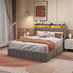 Queen Bed Frame with Storage 