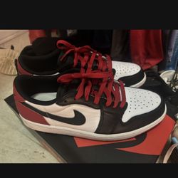Jordan 1 Low Black Toe