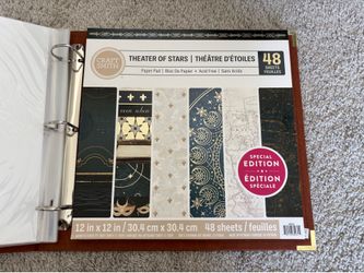 Complete Scrapbooking Bundle – Leather Album, Stickers, Paper Pad & Organizer