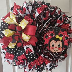 Lady Bug Wreath