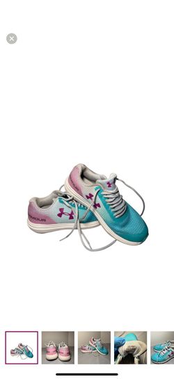 Under Armour Big Girls Running Sneakers Surge Prism size 4