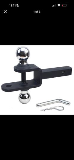 Trailer hitch with 2 hitch balls