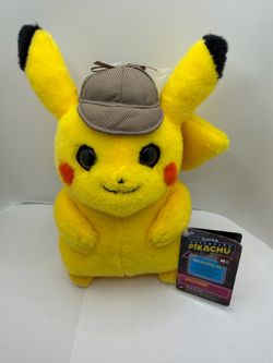 NEW Pokemon Movie DETECTIVE PIKACHU 9" Movie Stuffed Plush Wicked Cool Toys 2019