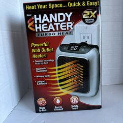Handy Heater Turbo Wall Outlet Plug In Heater  