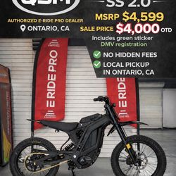 2025 E Ride Pro SS 2.0 SALE $4000 Otd