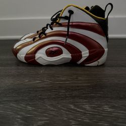 Reebok Shaqnosis Mid Top Men's Basketball Sneaker Red White Yellow Black