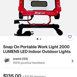 Husky Snap On Portable Work Light 2000lumens LED 