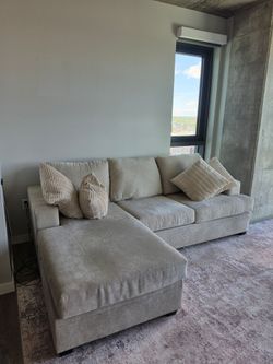 Bonaterra II Sand Sofa with Reversible Chaise