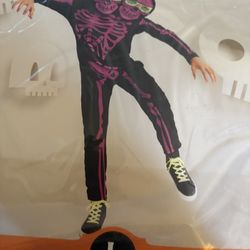 2 Headed Skeleton Halloween Costume 