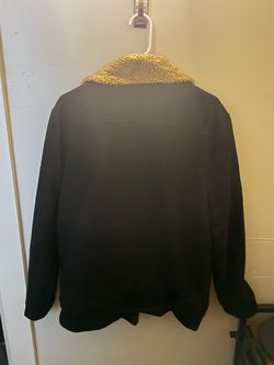 Black Jacket with Sherpa Collar