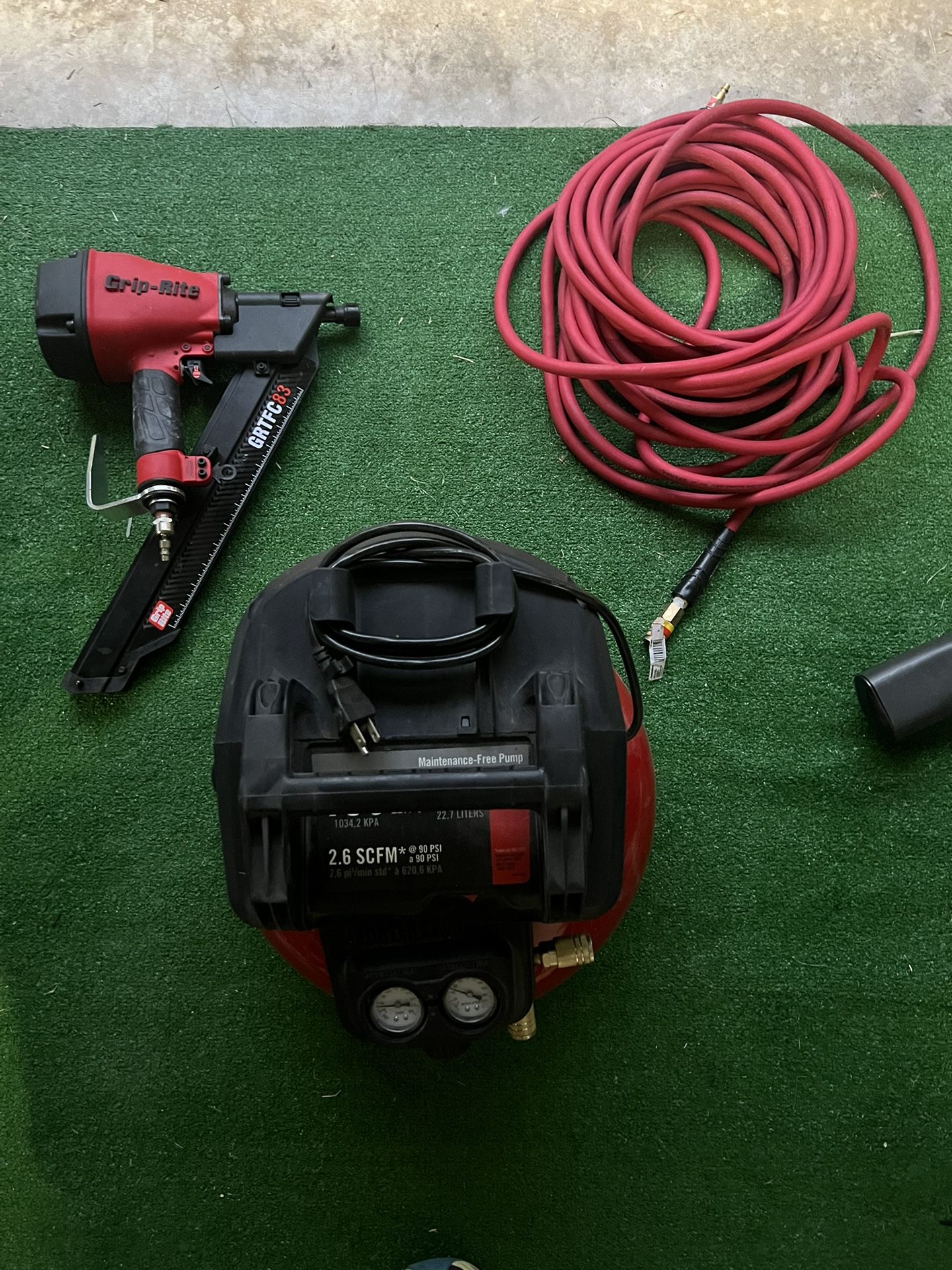 Grip-rite Nail Gun Porter Cable Compressor