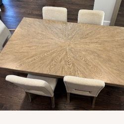 Marcy Table With 6 Chair 