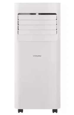 Vissani 5000 BTU 115V 3-in-1 Portable Air Conditioner with Dehumidifier and Remote for Rooms up to 150 sq. ft., White -