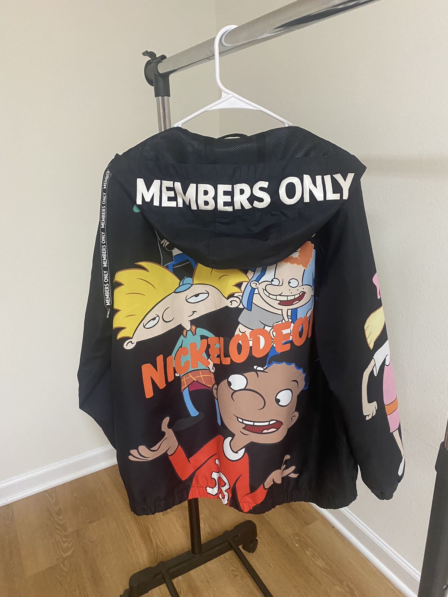 Nickelodeon Members Only “Hey Arnold Rugrats” Windbreaker Jacket