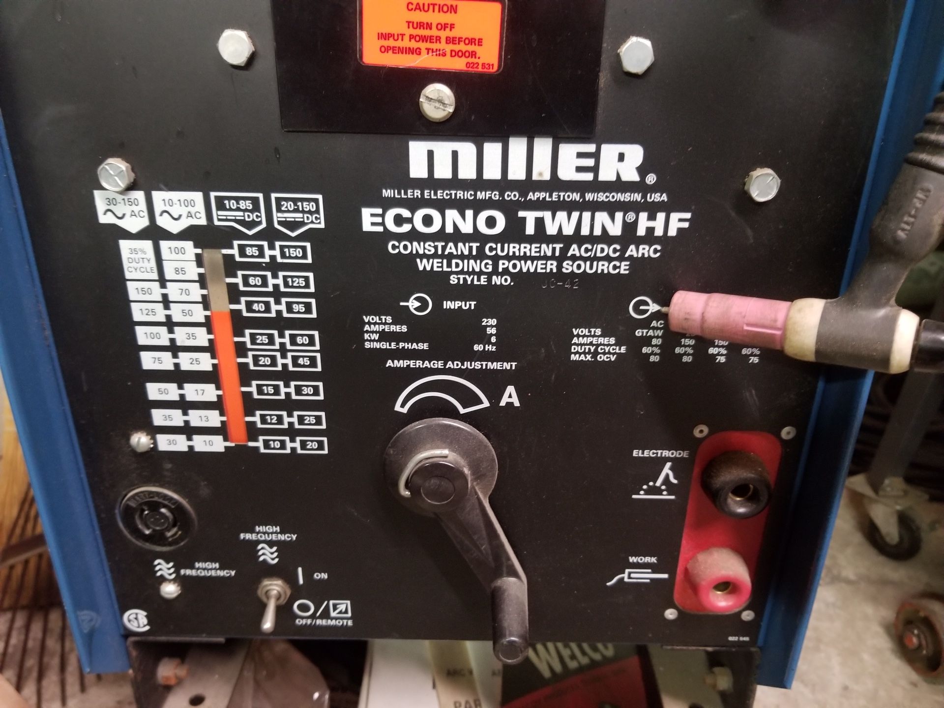 Miller Econo Twin HF, Barely Used, Tig Welder, 150 AMP for Sale in