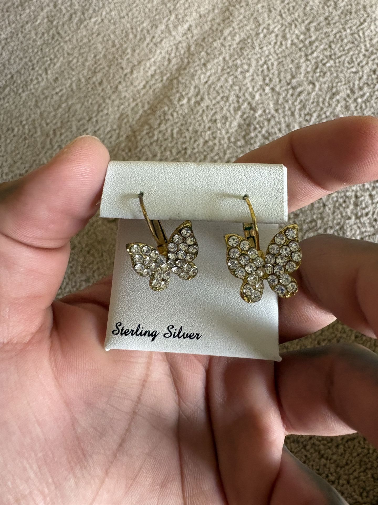 Butterfly Sterling Silver Earings