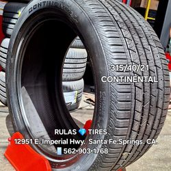 (1) 315 40 21 CONTINENTAL CROSSCONTACT LX (1 TIRE)  