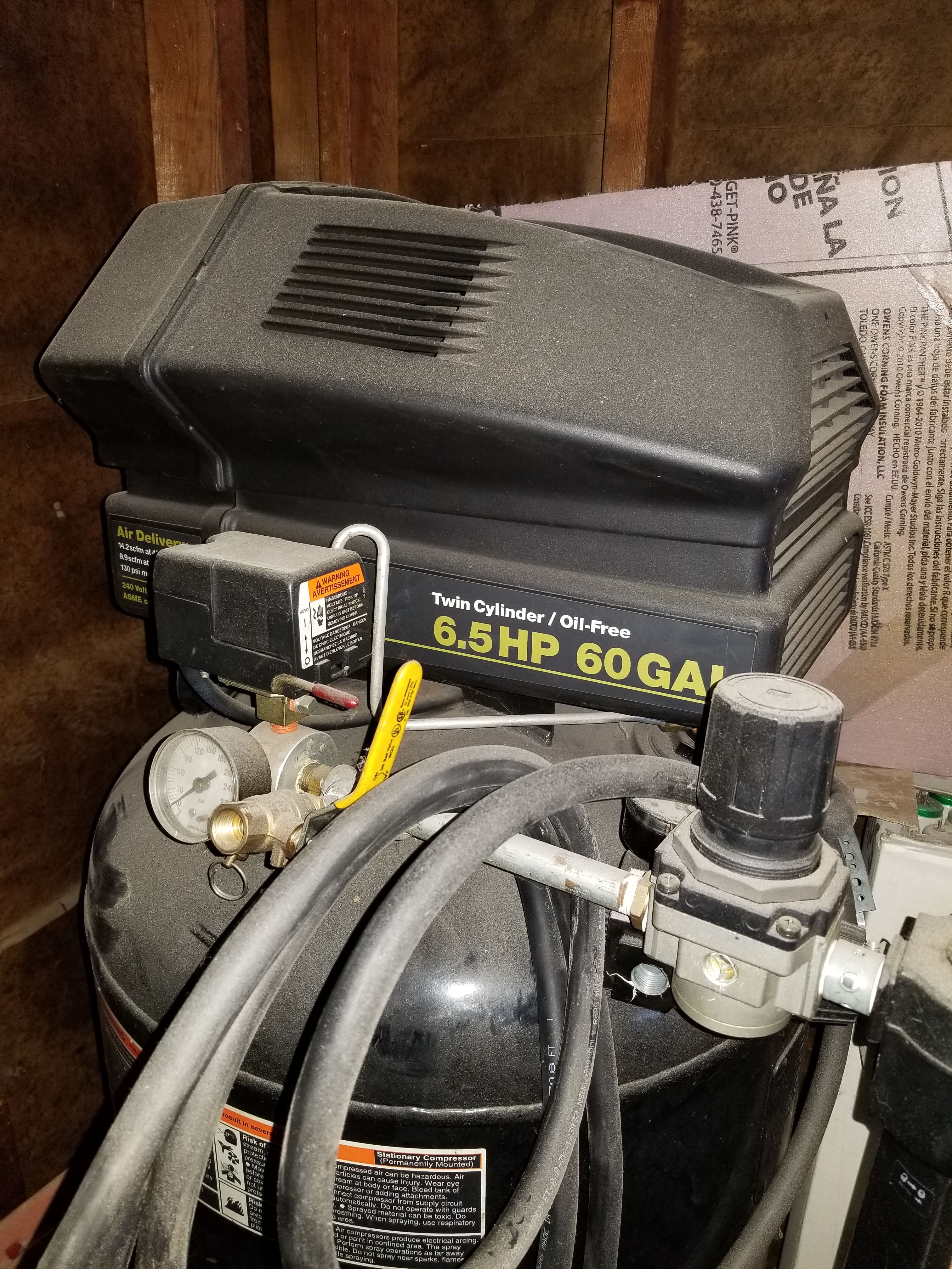 Craftsman Professional 6.5 hp Twin cylinder 60 gallon Air compressor