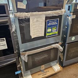 Built In Double Wall Unit G E 30 Inch Wide Stainless Steel