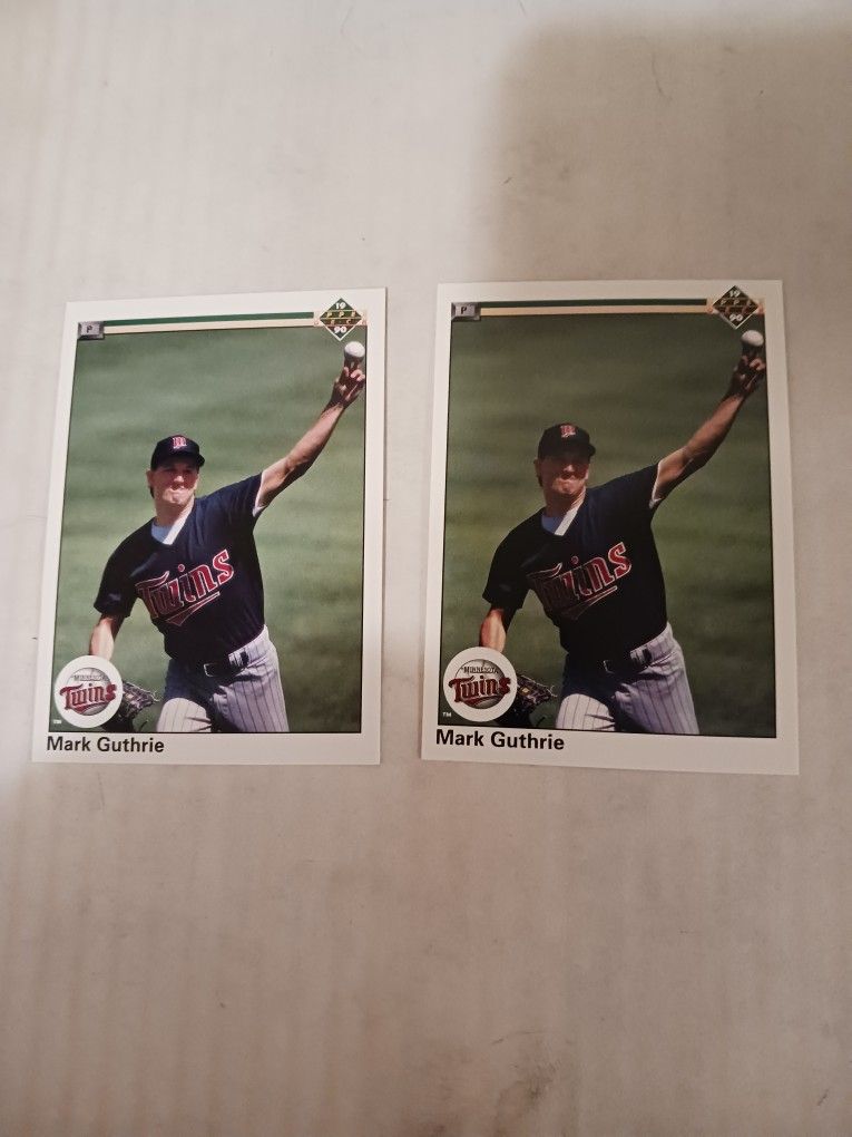 1990 Upper Deck Mark Guthrie Error Card