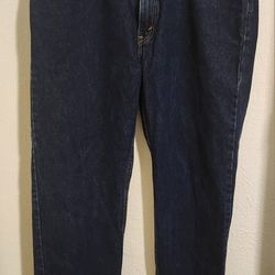 Levi's Men's 505 Regular Fit Straight Leg Dark Blue Jeans Size: W38 L32
