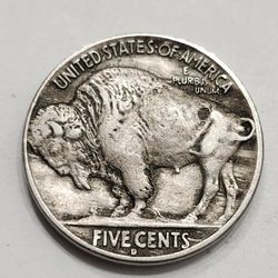 1934-D Buffalo Nickel - Antique U.S Five Cents Coi 