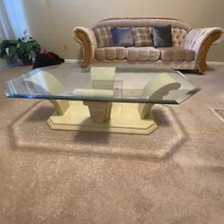 Elegant 3-Piece Living Room Set + Glass Centerpiece Table – Storage Sale Special!